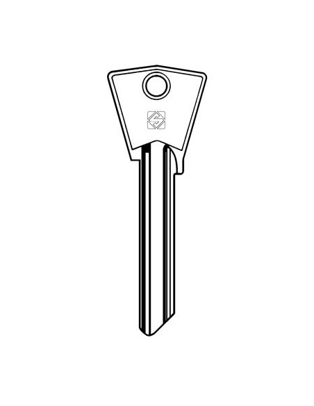 CHIAVE PIATTA GENTILI CIL6 SILCA OTTONE NICHELATO