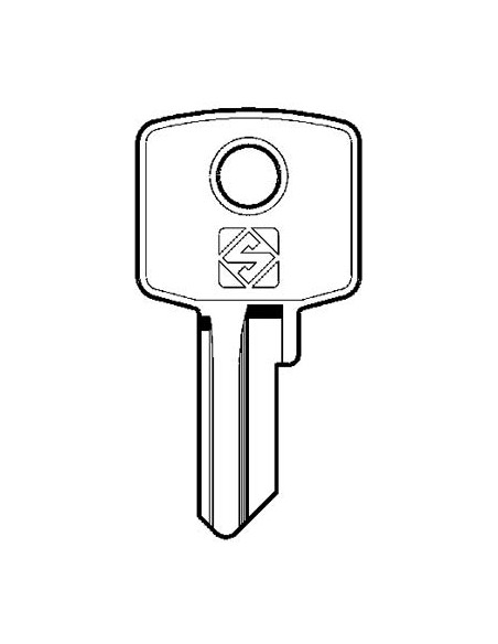 CHIAVE PIATTA CAS CIS1 SILCA OTTONE NICHELATO