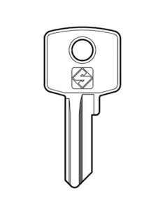 CHIAVE PIATTA CAS CIS4 SILCA OTTONE NICHELATO