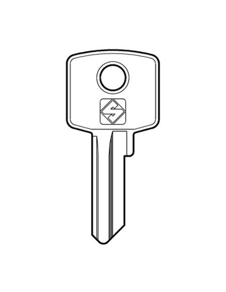 CHIAVE PIATTA CAS CIS4 SILCA OTTONE NICHELATO