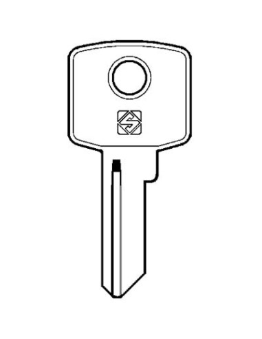 CHIAVE PIATTA CAS CIS4R SILCA OTTONE NICHELATO