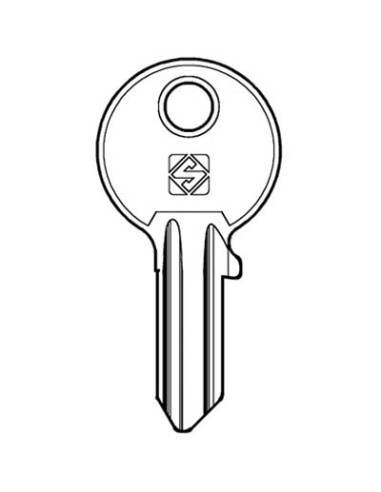 CHIAVE PIATTA CISA CS4 SILCA OTTONE NICHELATO