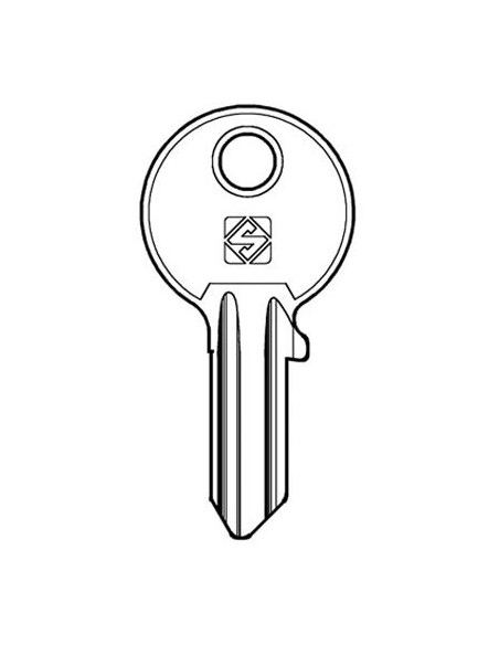 CHIAVE PIATTA CISA CS4 SILCA OTTONE NICHELATO