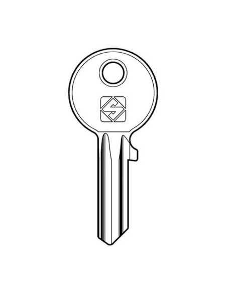 CHIAVE PIATTA CISA CS6 SILCA OTTONE NICHELATO