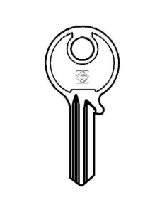 CHIAVE PIATTA CISA CS28R SILCA OTTONE NICHELATO