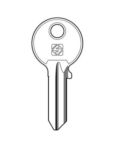 CHIAVE PIATTA CISA CS205 SILCA OTTONE NICHELATO