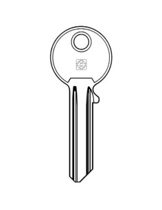 CHIAVE PIATTA CISA CS501 SILCA OTTONE NICHELATO