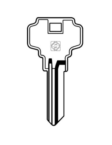 CHIAVE PIATTA DEXTER DX1 SILCA OTTONE NICHELATO