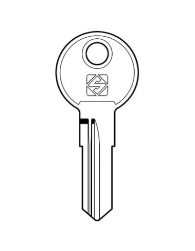 CHIAVE PIATTA EUROLOCKS EU10R SILCA ACCIAIO NICHELATO