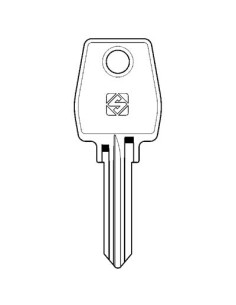 CHIAVE PIATTA EUROLOCKS EU1R SILCA ACCIAIO NICHELATO