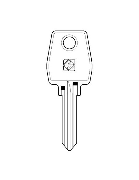 CHIAVE PIATTA EUROLOCKS EU1R SILCA ACCIAIO NICHELATO