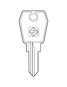 CHIAVE PIATTA EUROLOCKS EU5R SILCA OTTONE NICHELATO