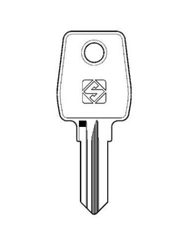 CHIAVE PIATTA EUROLOCKS EU13R SILCA ACCIAIO NICHELATO