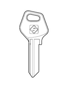 CHIAVE PIATTA FASEM FM6 SILCA OTTONE NICHELATO