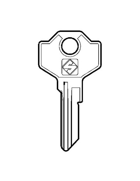 CHIAVE PIATTA GUSSANI GS13 SILCA OTTONE NICHELATO