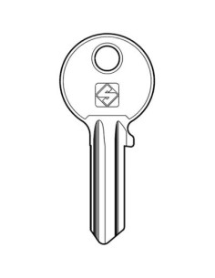 CHIAVE PIATTA ISEO IE7 SILCA OTTONE NICHELATO