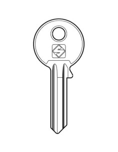 CHIAVE PIATTA ISEO IE3 SILCA OTTONE NICHELATO