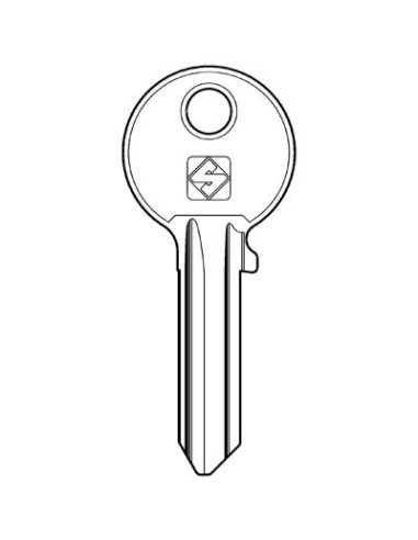 CHIAVE PIATTA ISEO F5 IE6 SILCA OTTONE NICHELATO