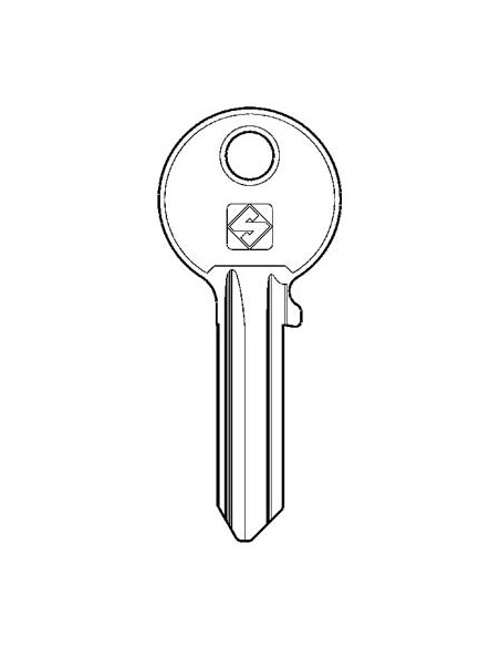 CHIAVE PIATTA ISEO IE6R SILCA OTTONE NICHELATO