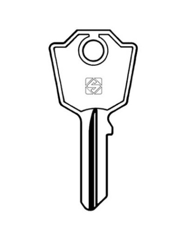 CHIAVE PIATTA MERONI MER4 SILCA OTTONE NICHELATO