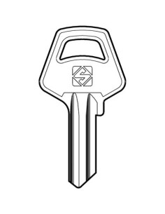 CHIAVE PIATTA MERONI MER1 SILCA OTTONE NICHELATO