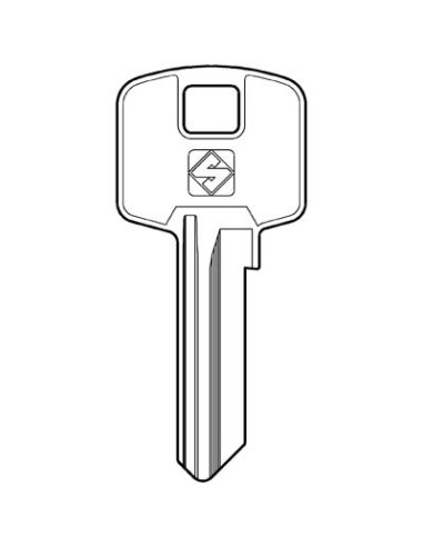 CHIAVE PIATTA MERONI MER8 SILCA OTTONE NICHELATO