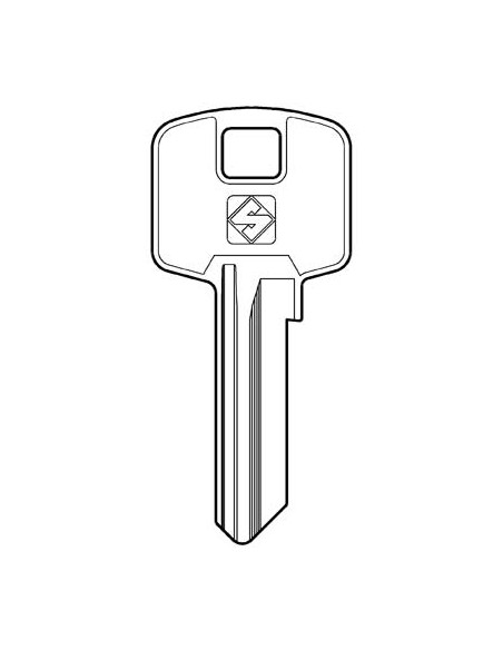 CHIAVE PIATTA MERONI MER8 SILCA OTTONE NICHELATO