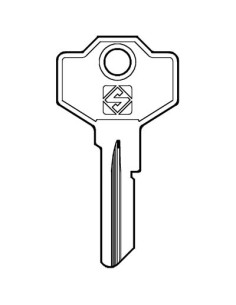 CHIAVE PIATTA SIMECA SM1 SILCA OTTONE NICHELATO