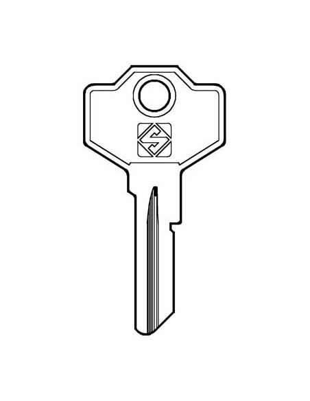 CHIAVE PIATTA SIMECA SM1 SILCA OTTONE NICHELATO