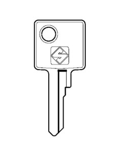 CHIAVE PIATTA MERONI MER24 SILCA OTTONE NICHELATO