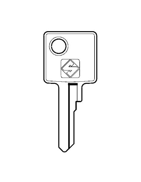 CHIAVE PIATTA MERONI MER24 SILCA OTTONE NICHELATO