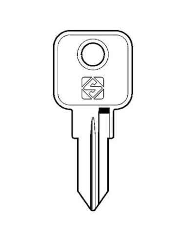 CHIAVE PIATTA MLM MLM1 SILCA OTTONE NICHELATO