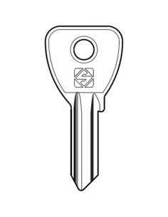 CHIAVE PIATTA OMEC OC236 SILCA OTTONE NICHELATO