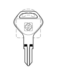 CHIAVE PIATTA MERONI MER41 SILCA CILINDRO MOBILE OTTONE NICHELATO
