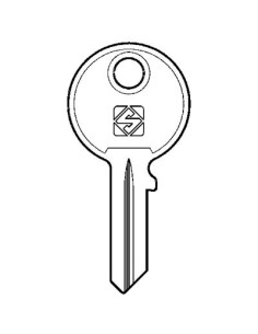 CHIAVE PIATTA OMR OMR1R SILCA CASELLARIO OTTONE NICHELATO