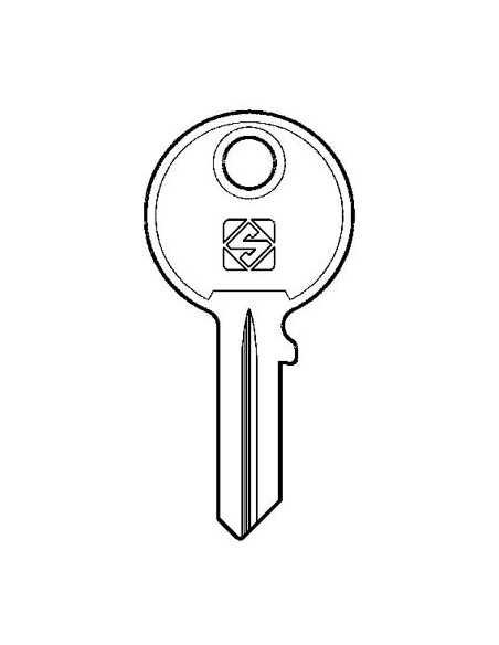 CHIAVE PIATTA OMR OMR1R SILCA CASELLARIO OTTONE NICHELATO