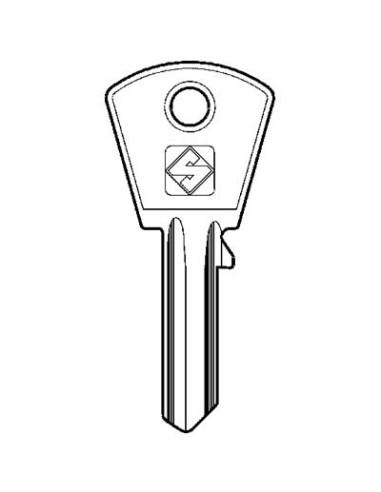 CHIAVE PIATTA CORTELLEZZI PC2 SILCA CASELLARIO OTTONE NICHELATO