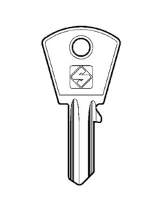 CHIAVE PIATTA CORTELLEZZI PC3 SILCA CASELLARIO OTTONE NICHELATO