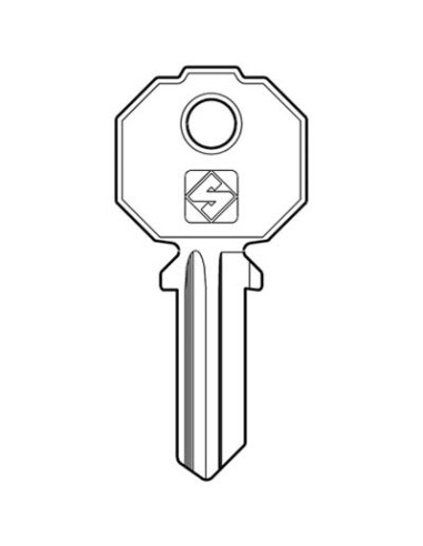 CHIAVE PIATTA PREFER PF2 SILCA OTTONE NICHELATO