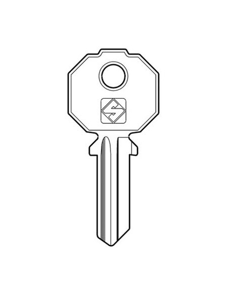 CHIAVE PIATTA PREFER PF2 SILCA OTTONE NICHELATO