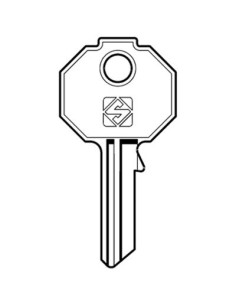 CHIAVE PIATTA PREFER PF1 SILCA OTTONE NICHELATO