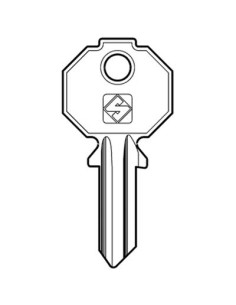 CHIAVE PIATTA PREFER PF070 SILCA OTTONE NICHELATO