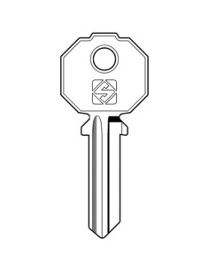 CHIAVE PIATTA PREFER PF092 SILCA OTTONE NICHELATO