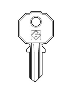 CHIAVE PIATTA PREFER PF208 SILCA OTTONE NICHELATO