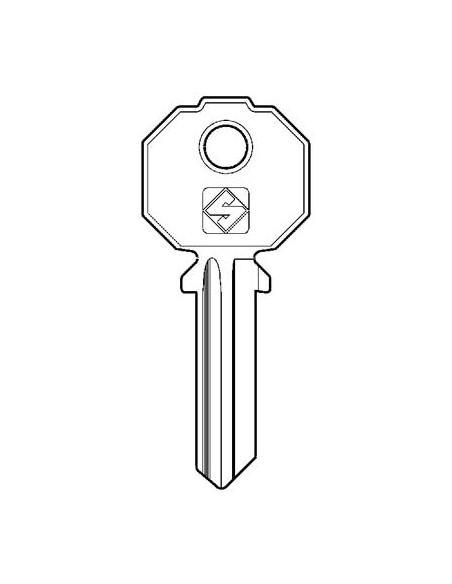 CHIAVE PIATTA PREFER PF210 SILCA OTTONE NICHELATO