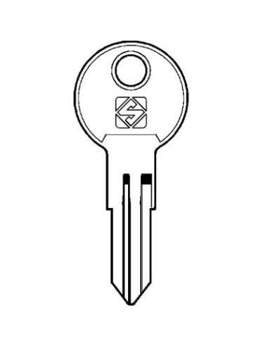 CHIAVE PIATTA CINA RC5 SILCA OTTONE NICHELATO