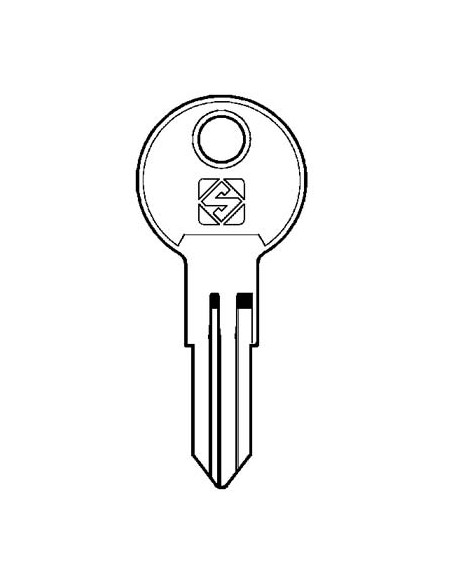 CHIAVE PIATTA CINA RC5 SILCA OTTONE NICHELATO