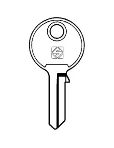 CHIAVE PIATTA VIRO VI4 SILCA OTTONE NICHELATO