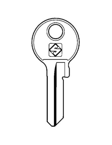 CHIAVE PIATTA VIRO VI7R SILCA OTTONE NICHELATO