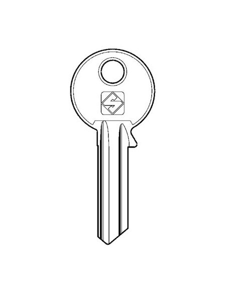 CHIAVE PIATTA VIRO VI8 SILCA OTTONE NICHELATO